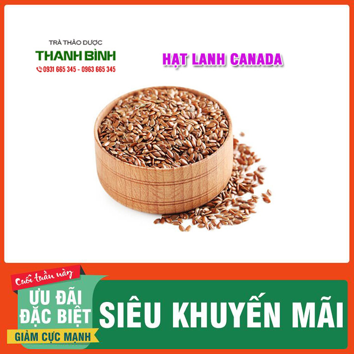 Hạt lanh canada 500g - hàng công ty tự nhiên