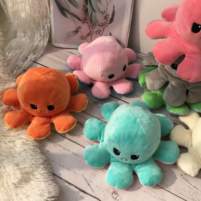 [HCM][ SIÊU CUTE ] - BẠCH TUỘC CẢM XÚC 2 MẶT LÔNG MỊN CAO CẤP