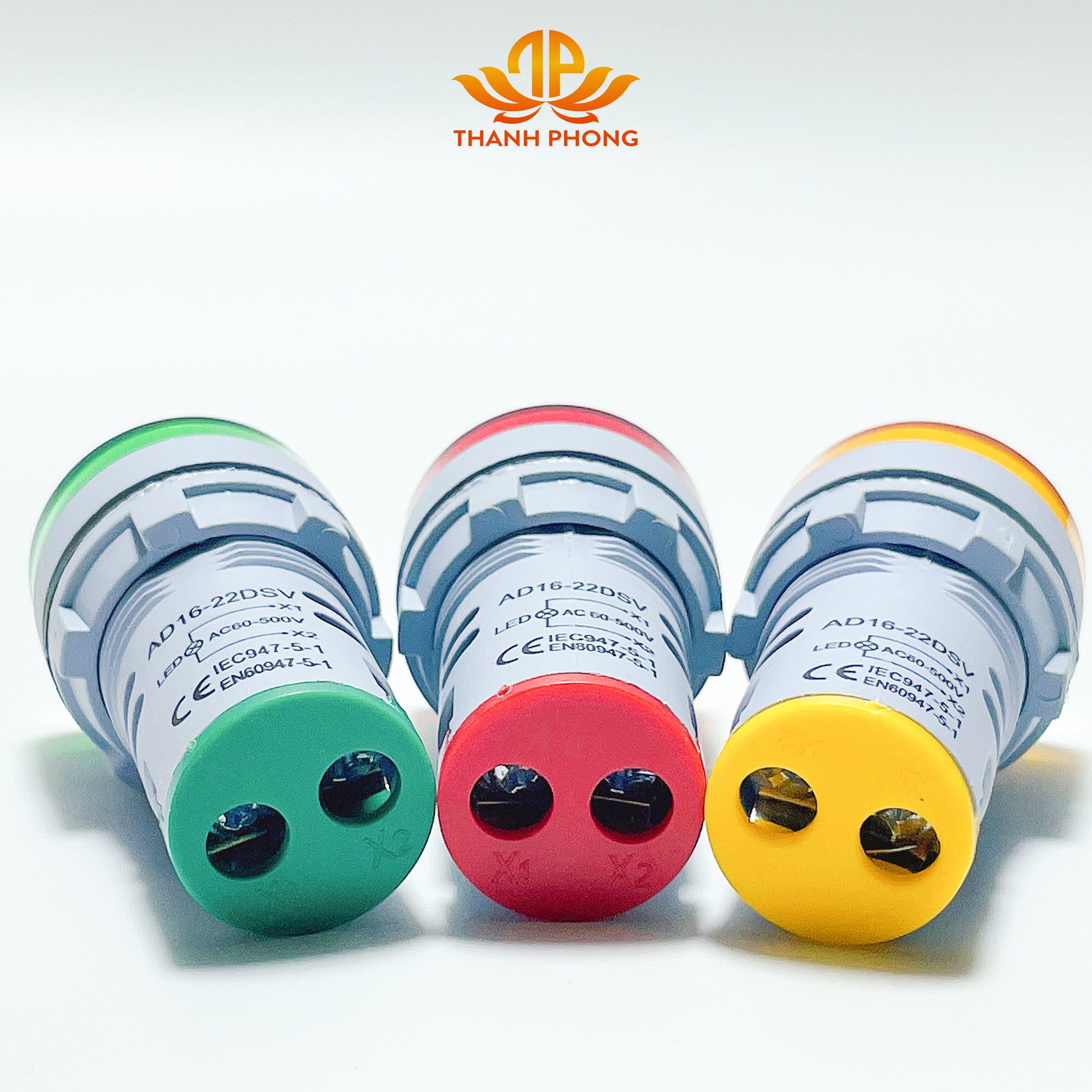 Đèn Báo Volt , HZ Đèn Báo Pha Hiển Thị Điện Áp , HZ Phi 22