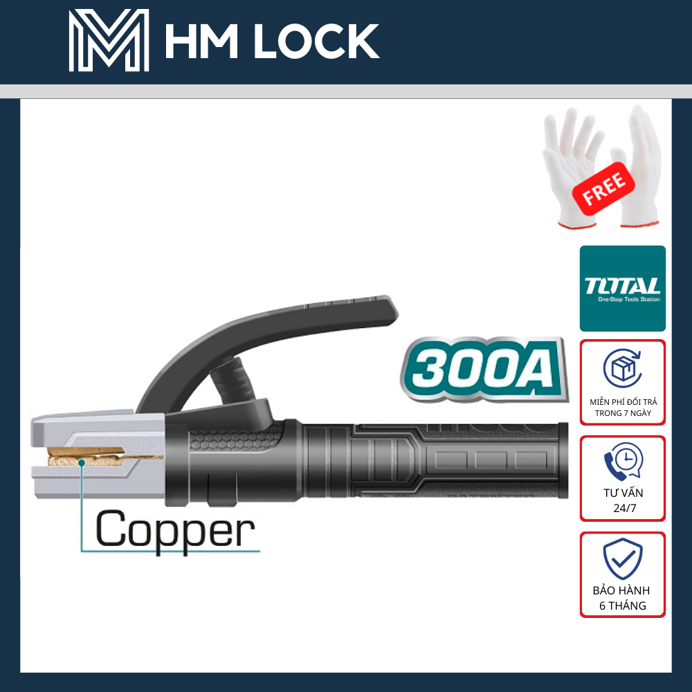 Kềm hàn total 300a, 500a, 800a, 1000a - hàng chính hãng - twah3006 - hm lock