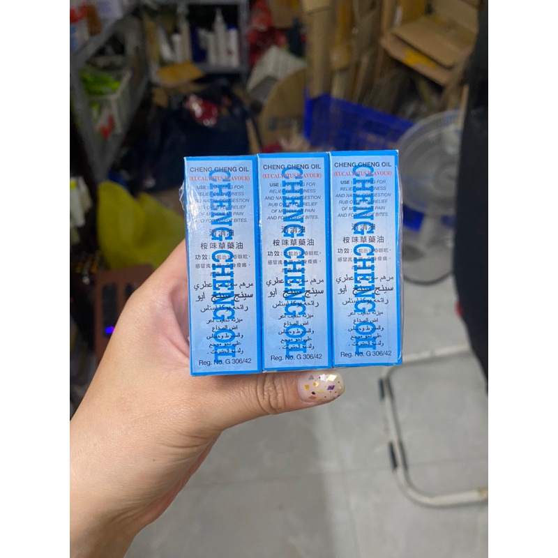 [COMBO 1 LỐ 12 LỌ] Dầu Lăn Cheng Cheng Thái Lan 5ml