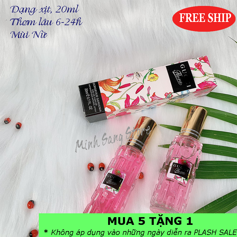 [HCM]COMBO 3 NƯỚC HOA NỮ GUCI FLORA MINI 20ML LƯU 6-12H