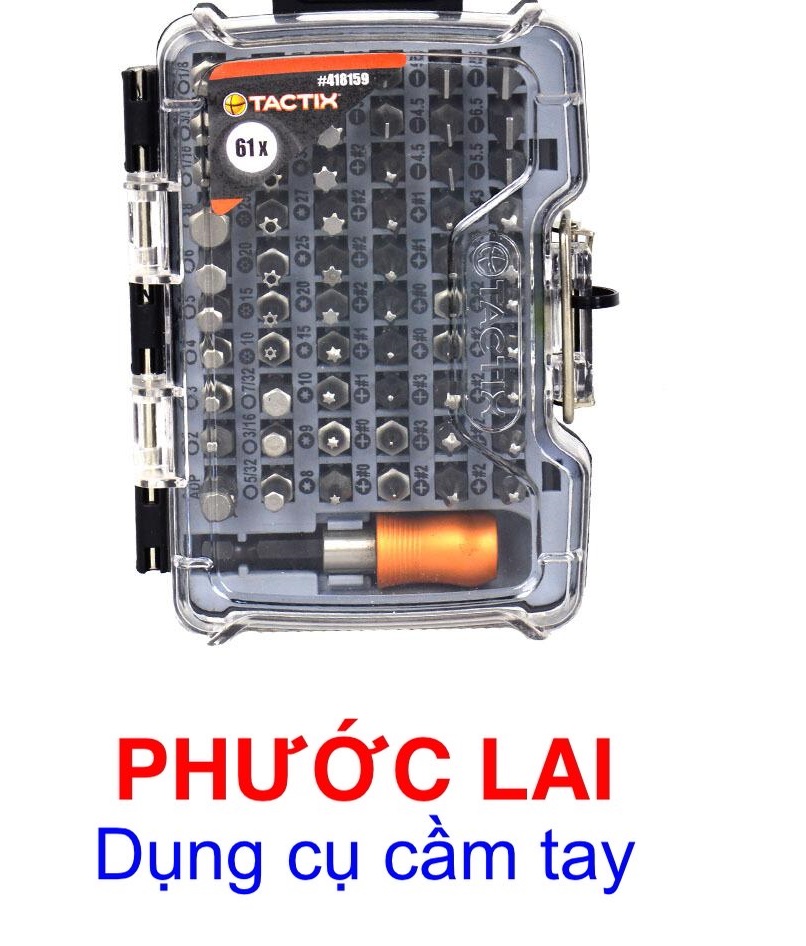 Bộ tua vít 61 chi tiết TACTIX418159