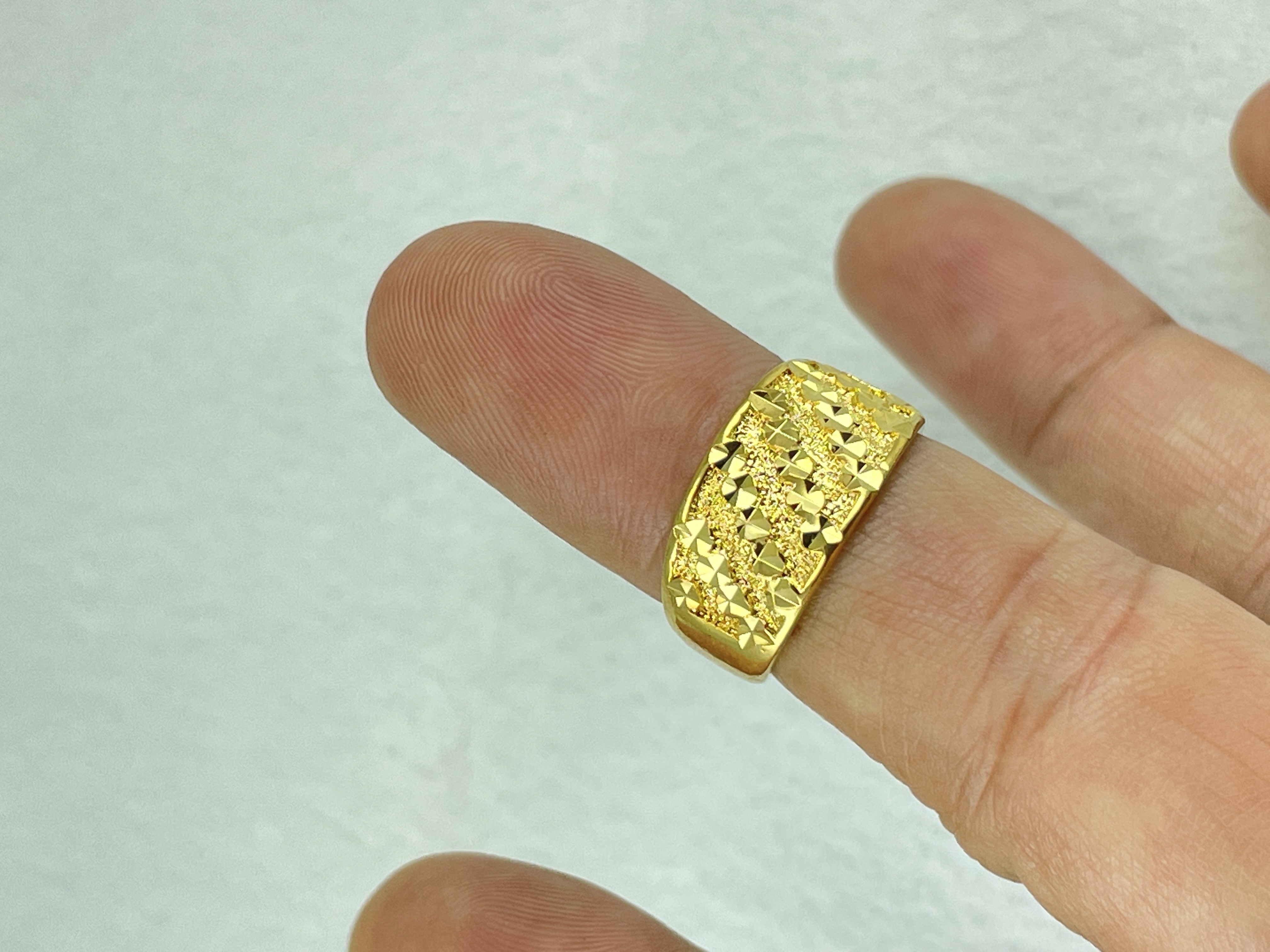 NHẪN NỮ MẠ VÀNG 24K SÁNG BÓNG