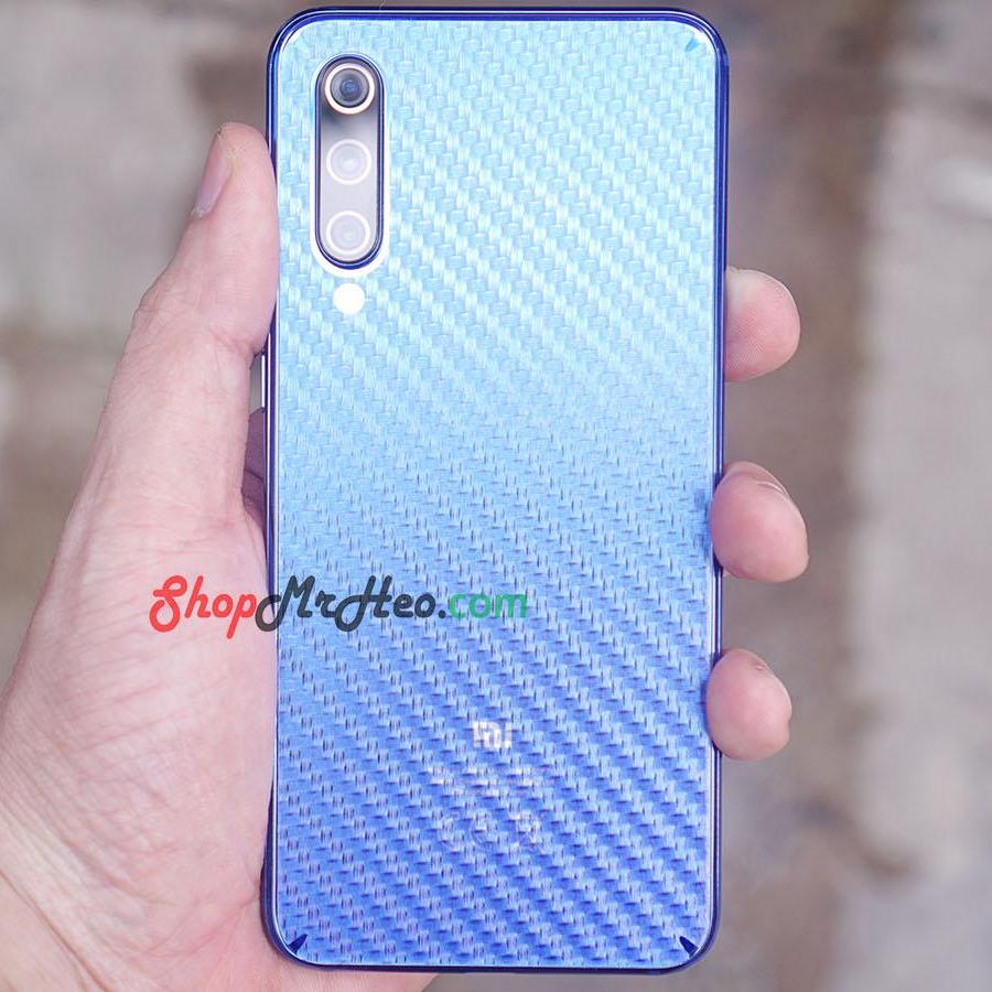 [HCM]Bộ 3 Skin Dán Mặt Sau Lưng Vân 3D Carbon Xiaomi Mi 9 SE