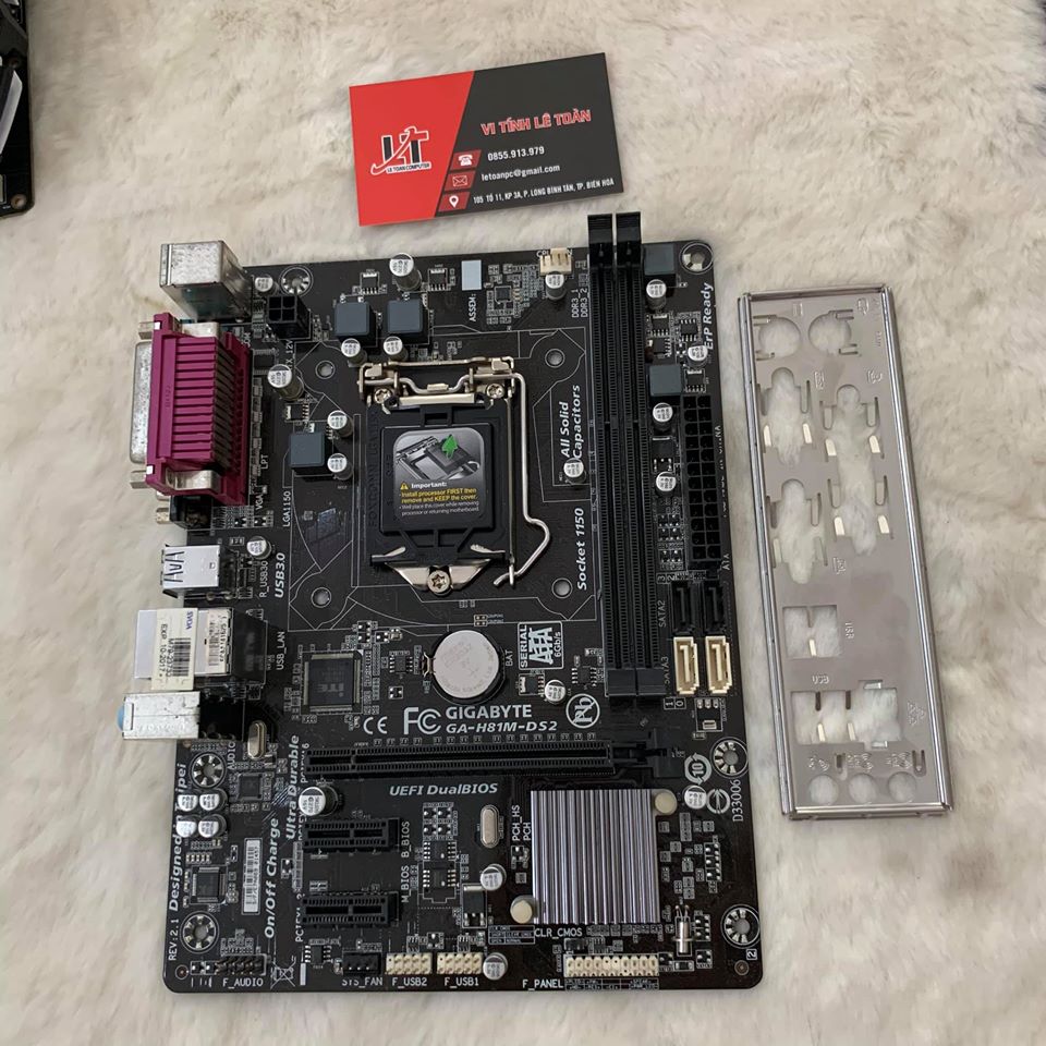 Mainboard Gigabyte H81M-DS2 Socket 1150 nguyên zin