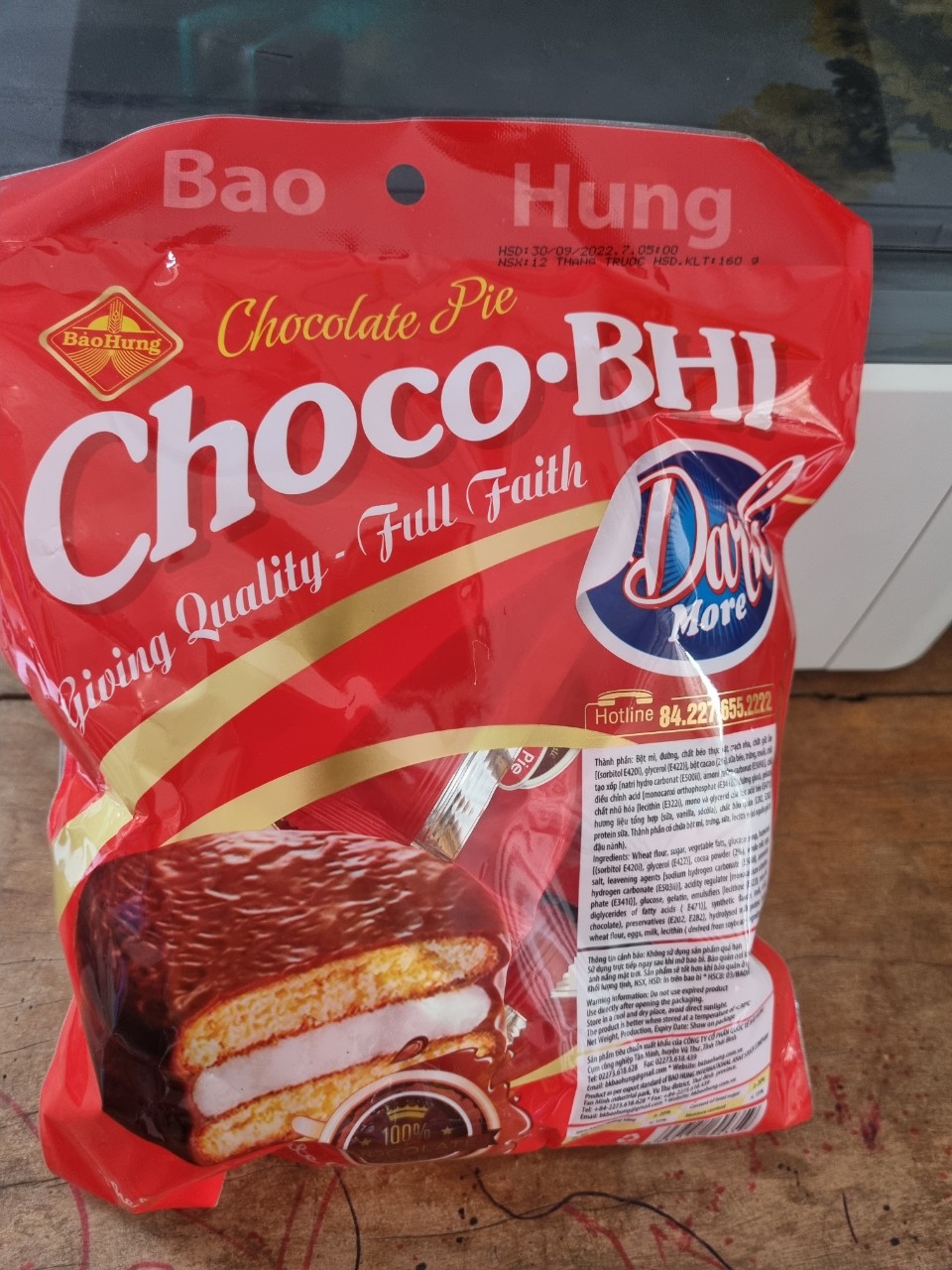 Bánh Chocolate Pie Choco.BHI - bịch 160gr