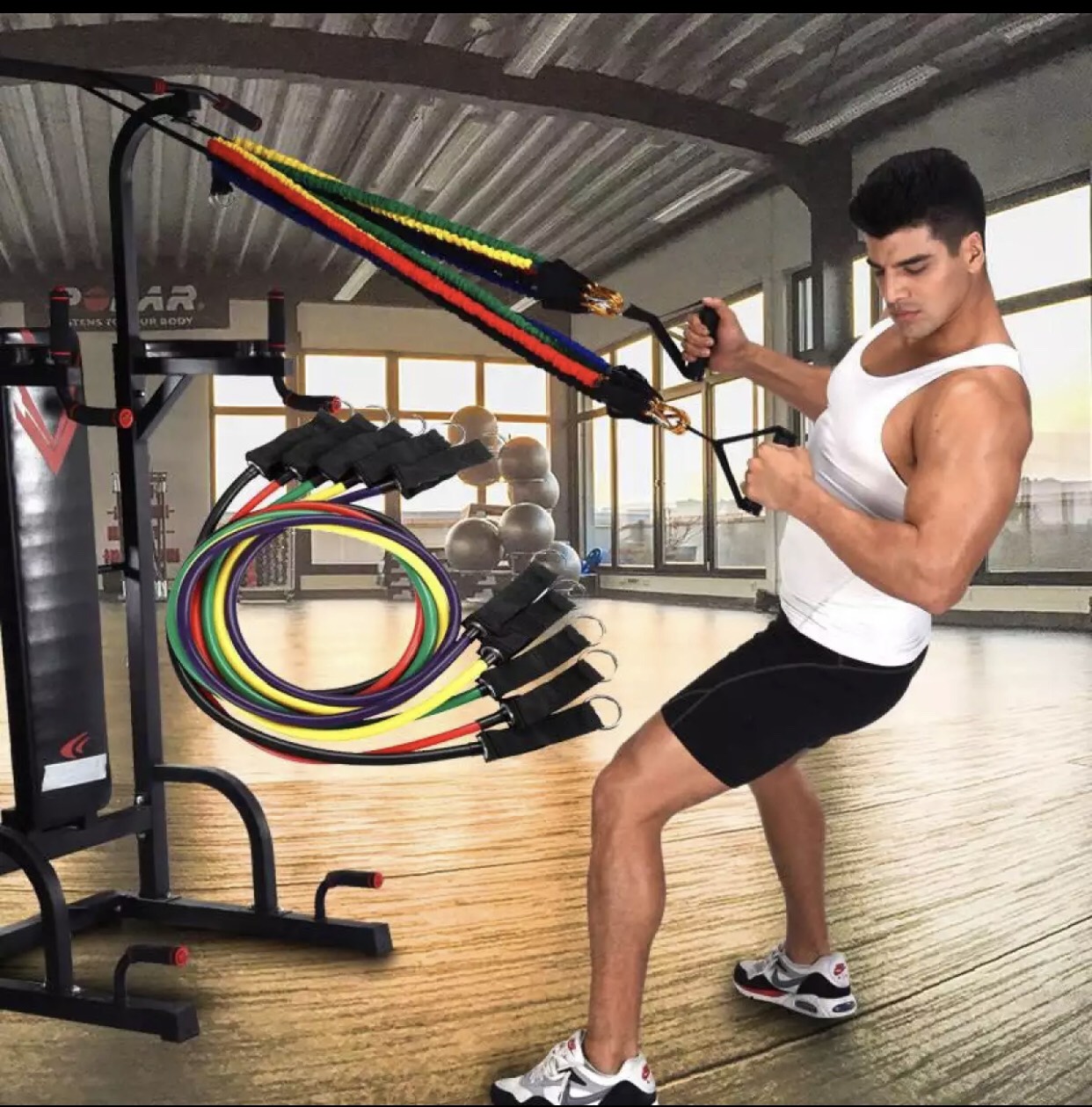 Bộ 5 dây đàn hồi Resistant Band tiêu chuẩn