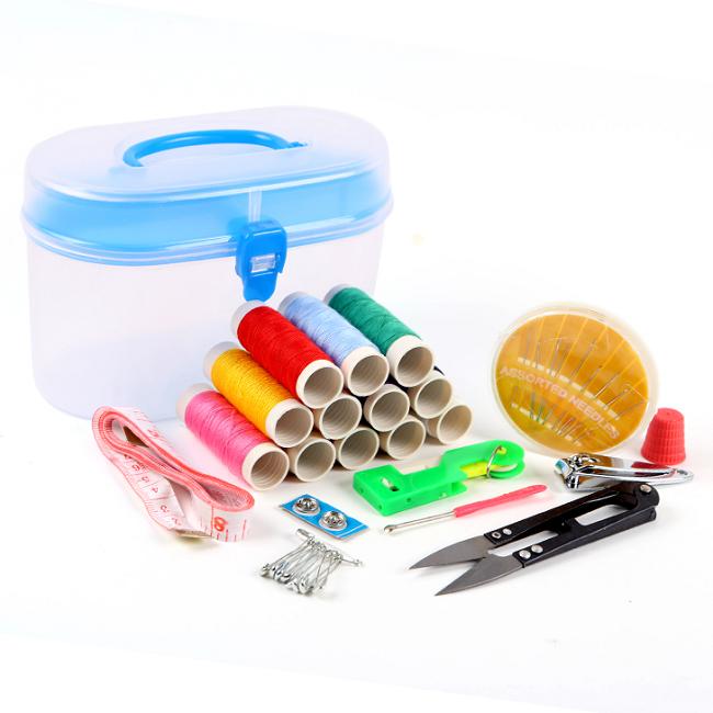 Bộ Kim Chỉ Khâu Vá Đa Năng, Hộp Kim Chỉ, Kéo, Kim Băng, Thước Dây, Xâu Kim - 55 Món Cực Đa Năng Hộp Kim Chỉ May Vá Quần Áo Tiện Dụng.