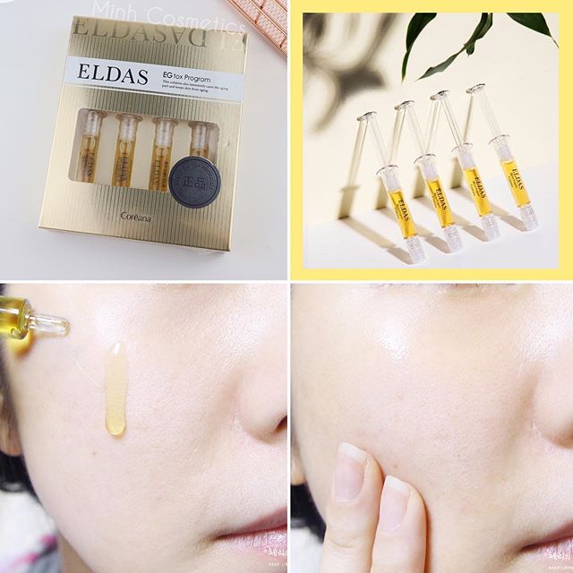 "CHÍNH HÃNG" Tế Bào Gốc Serum Coréana Eldas Eg Tox Program 4 Ống