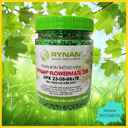 PHÂN BÓN THÔNG MINH RYNAN 230. NPK 23-08-08+TE (RYNAN® FLOWERMATE 230)