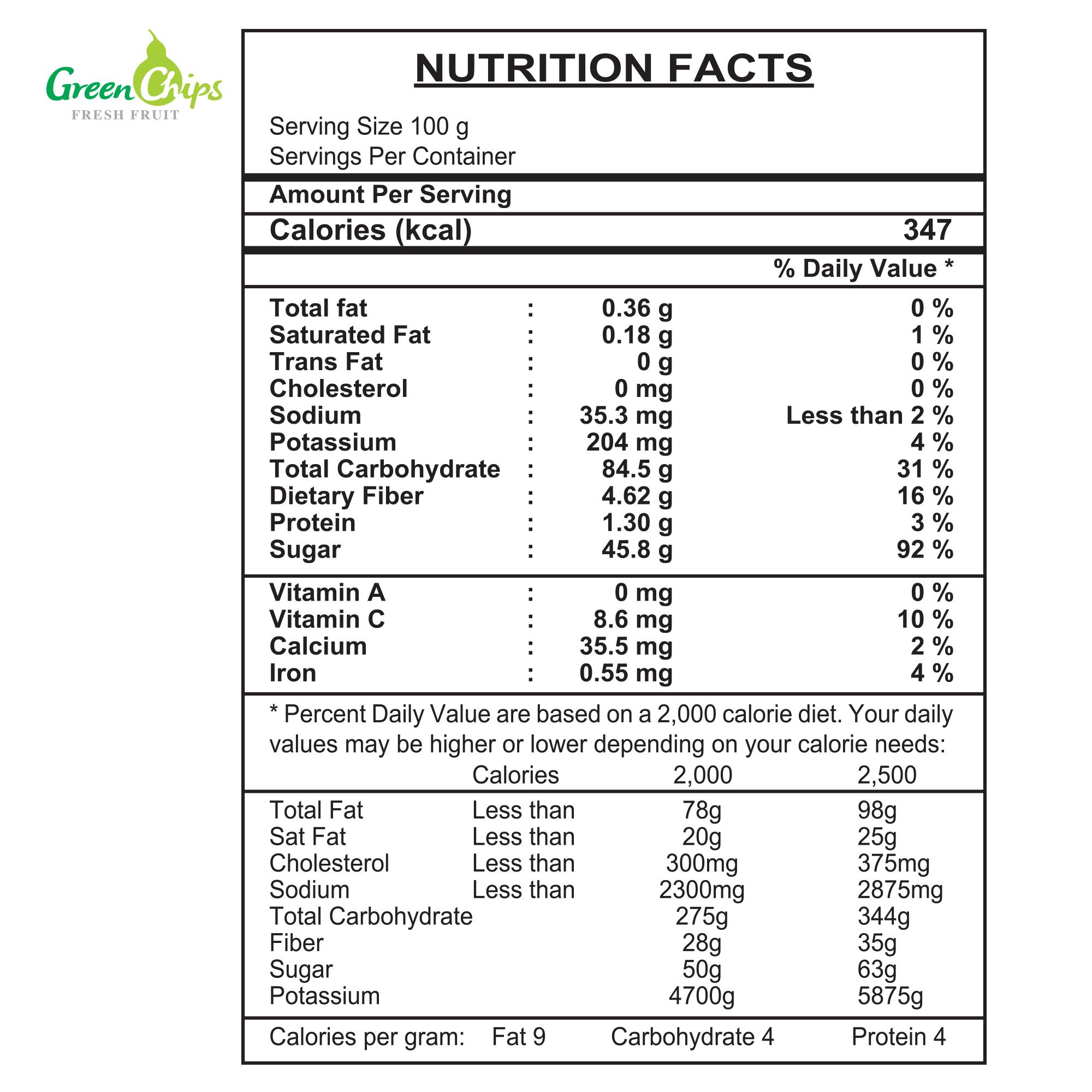 Xoài sấy dẻo 100 gram  - Green Chips