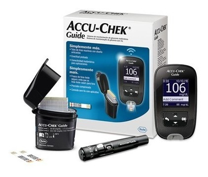 Combo Máy đo đường huyết Accu-Chek Guide + Kèm dụng cụ lấy máu Fastclix +