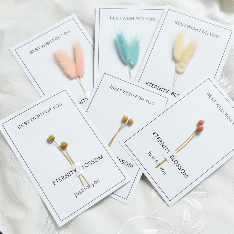 Thiệp hoa khô handmade, thiệp quà tặng