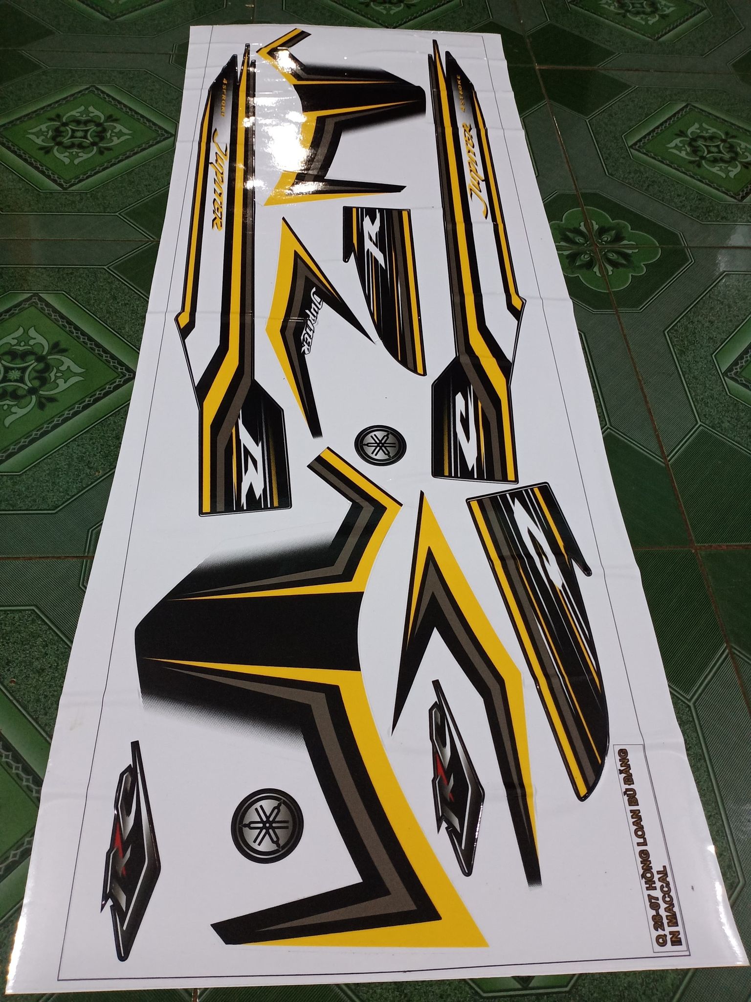 tem rời jupiter RC fi đen vàng