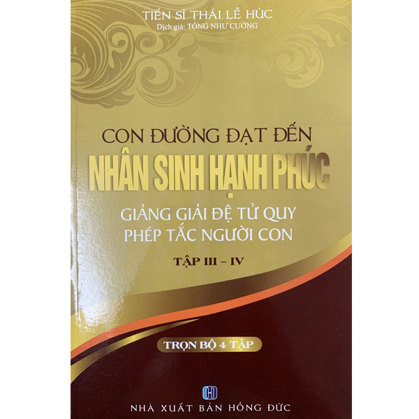 Sách - Con Đường Đạt Đến Nhân Sinh Hạnh Phúc - Trọn Bộ 4 Tập