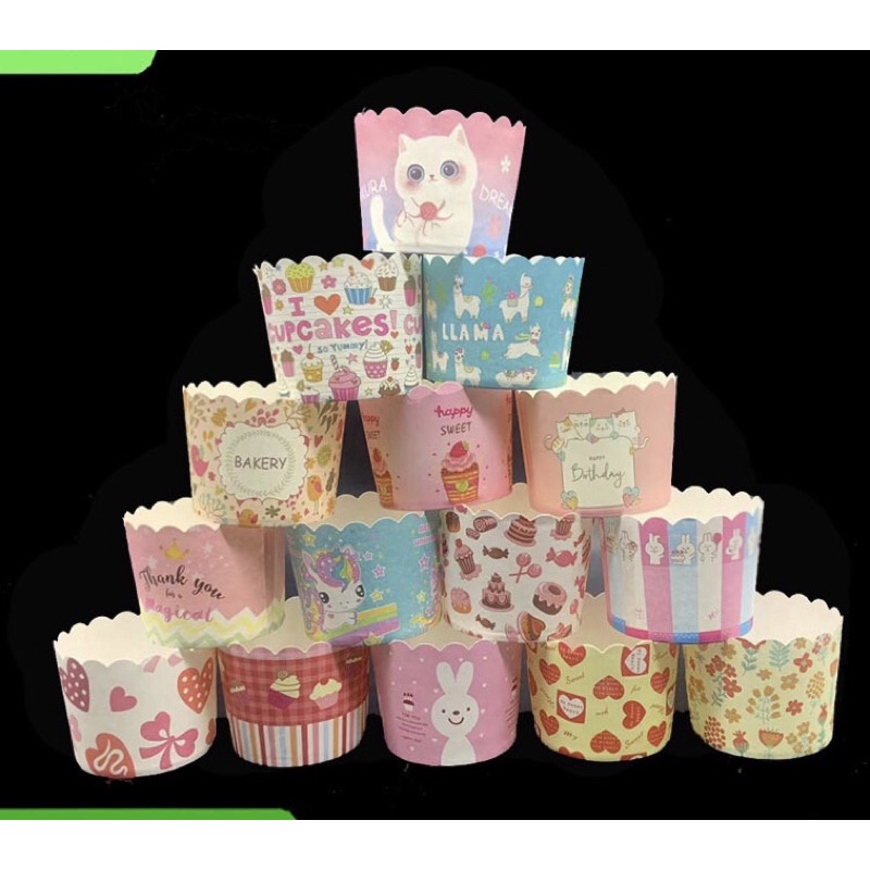 Cup giấy cứng nướng bánh size 5cm và 6cm