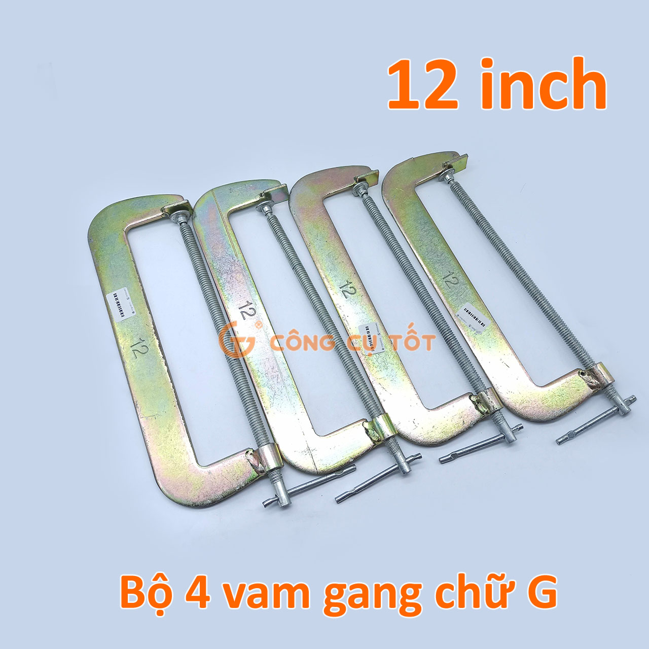 Bộ 4 chiếc vam chữ c - cảo chữ c size tùy chọn