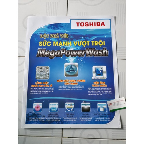 Tem dán máy giặt TOSHIBA nhiều mẫu