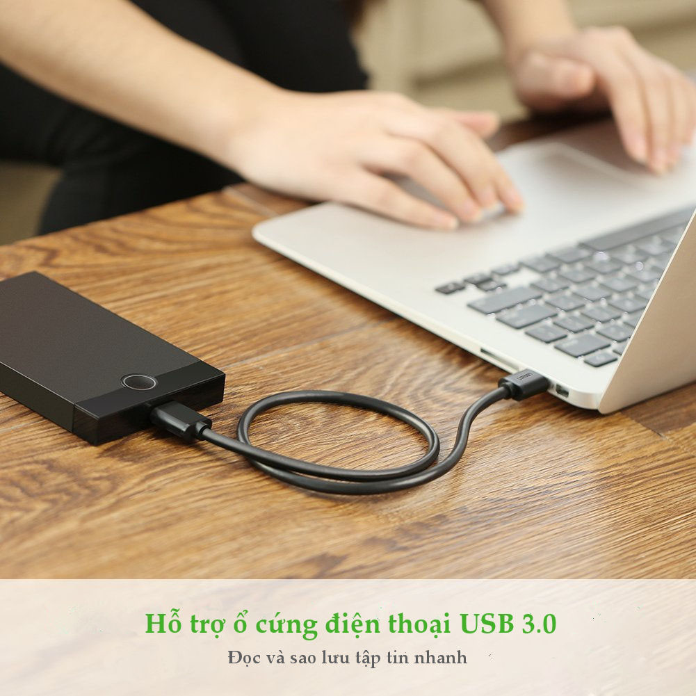 Dây cáp USB 3.0 sang Micro B dài 1m Ugreen 10841