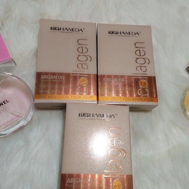 [HCM]TINH DẦU DƯỠNG TÓC HANEDA COLLAGEN (ARGAN OIL) PHỤC HỒI TÓC HƯ TỔN 60ML