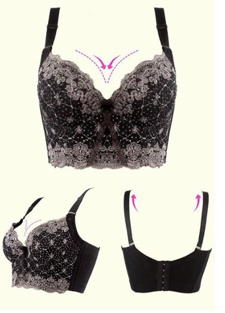 Áo bra corset che mỡ lưng 5 móc cài có gọng