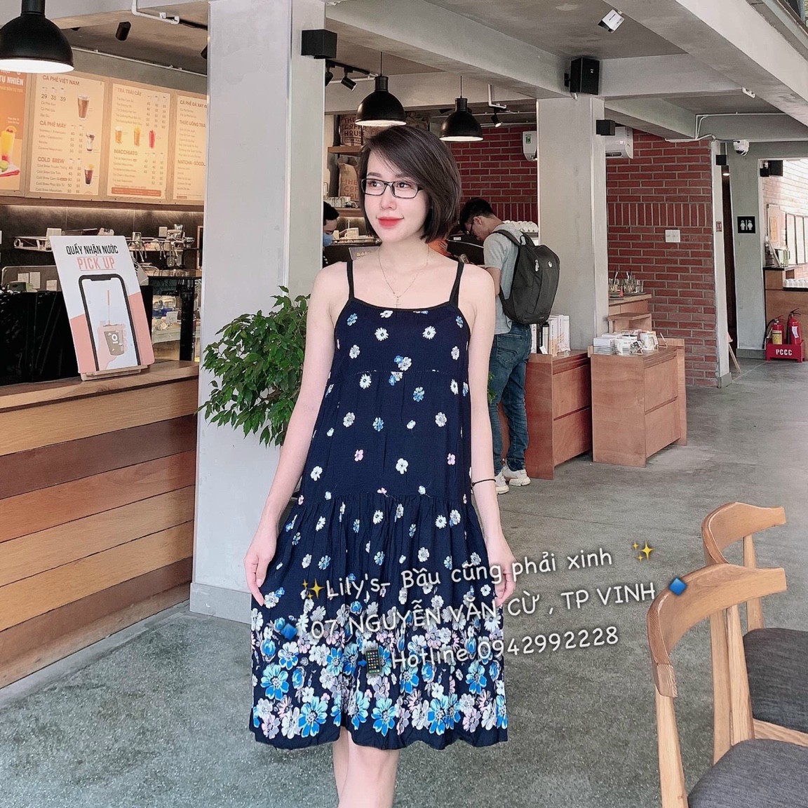 Váy Lanh Lụa Bầu 2 Dây Siêu Mát, Siêu Thoáng
