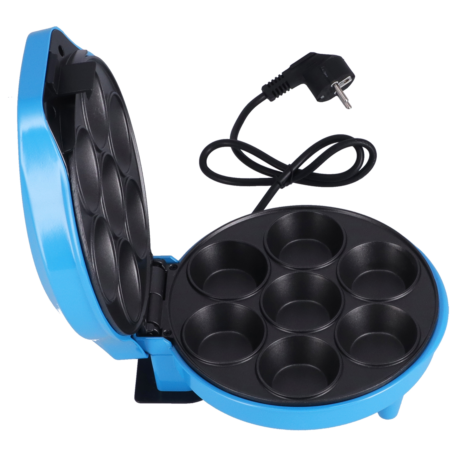 Multi-function 7-Holes Donut Machine Double-Sided Heating Cup Cake Maker 1200W