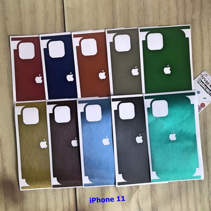 [ Bán chạy ] - Dán mặt lưng Màu iPhone 11