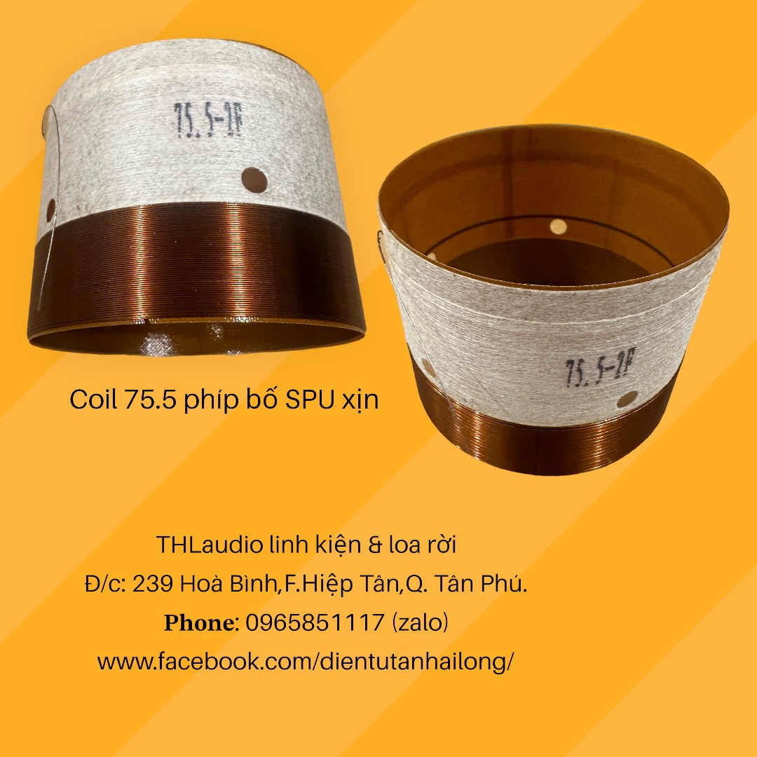 Coil Bass 75.5 phíp bố SPU