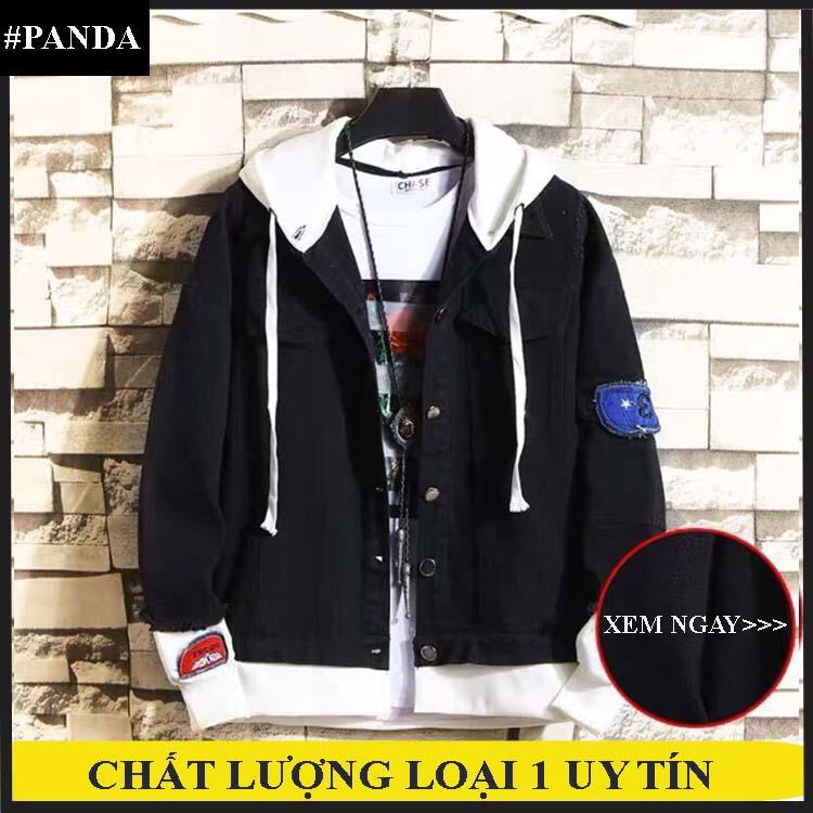 [HCM]Áo khoác jean nữ - áo khoác jean có mũ nỉ đôi dây nơ đẹp ngọt ngaio màu đen và xanh BB2902