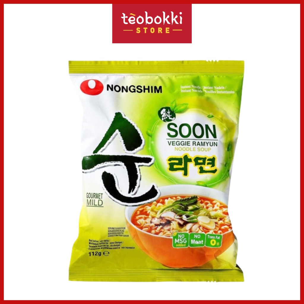 Mì nước chay nong shim 112g