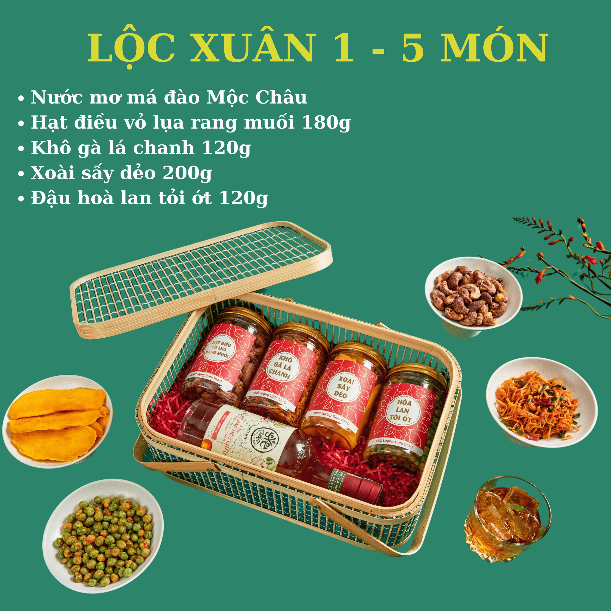 Set mứt tết 2024 cap cấp của NHÀ MỨT