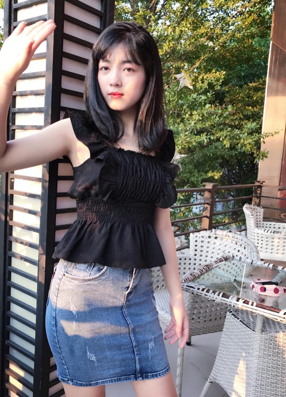 Áo nữ cao cấp cổ chữ u nhún eo thời trang sgr acc08