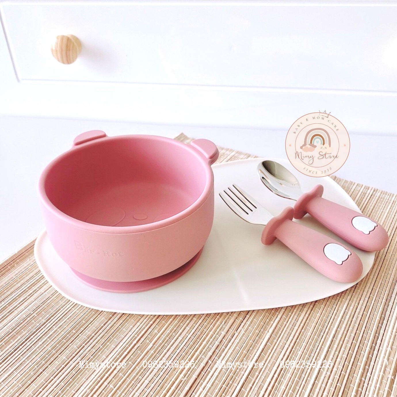 Set thìa dĩa ăn dặm Bar rot