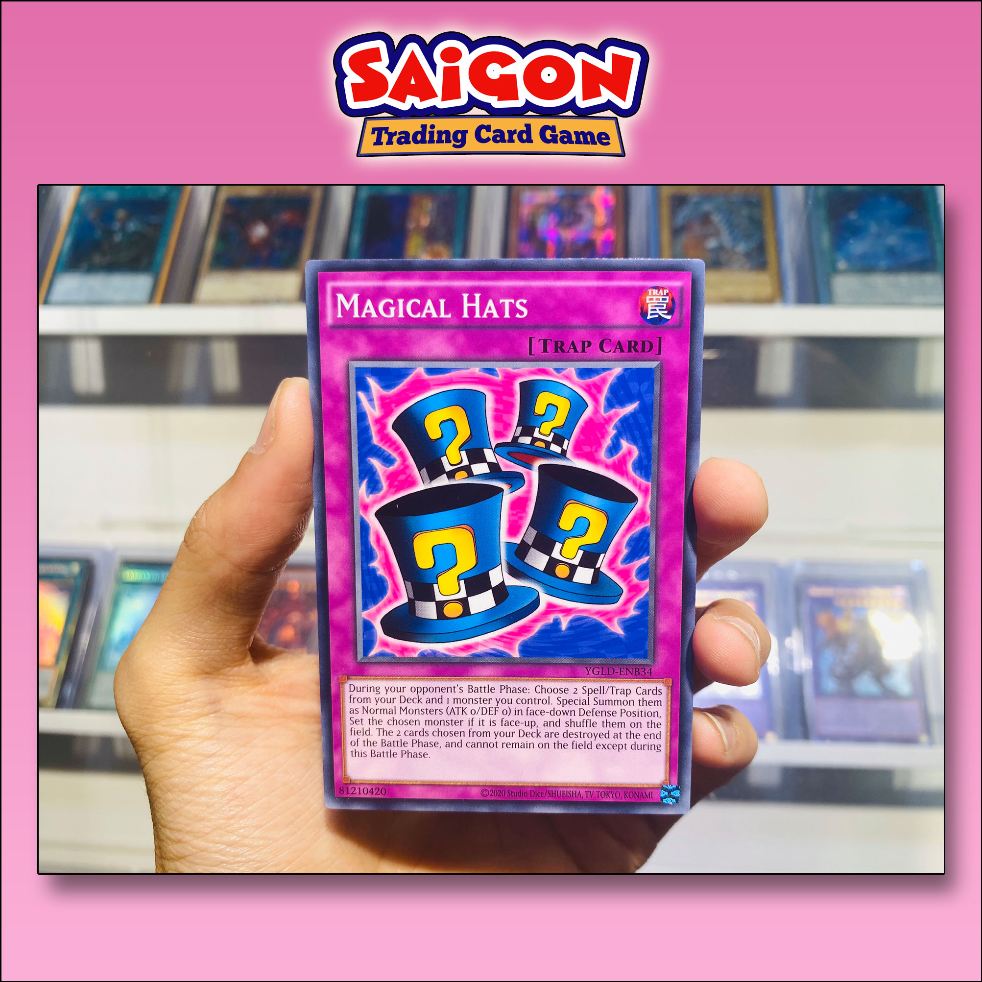 Thẻ bài yugioh mã ygld-enb34 - magical hats - common - unlimited edition