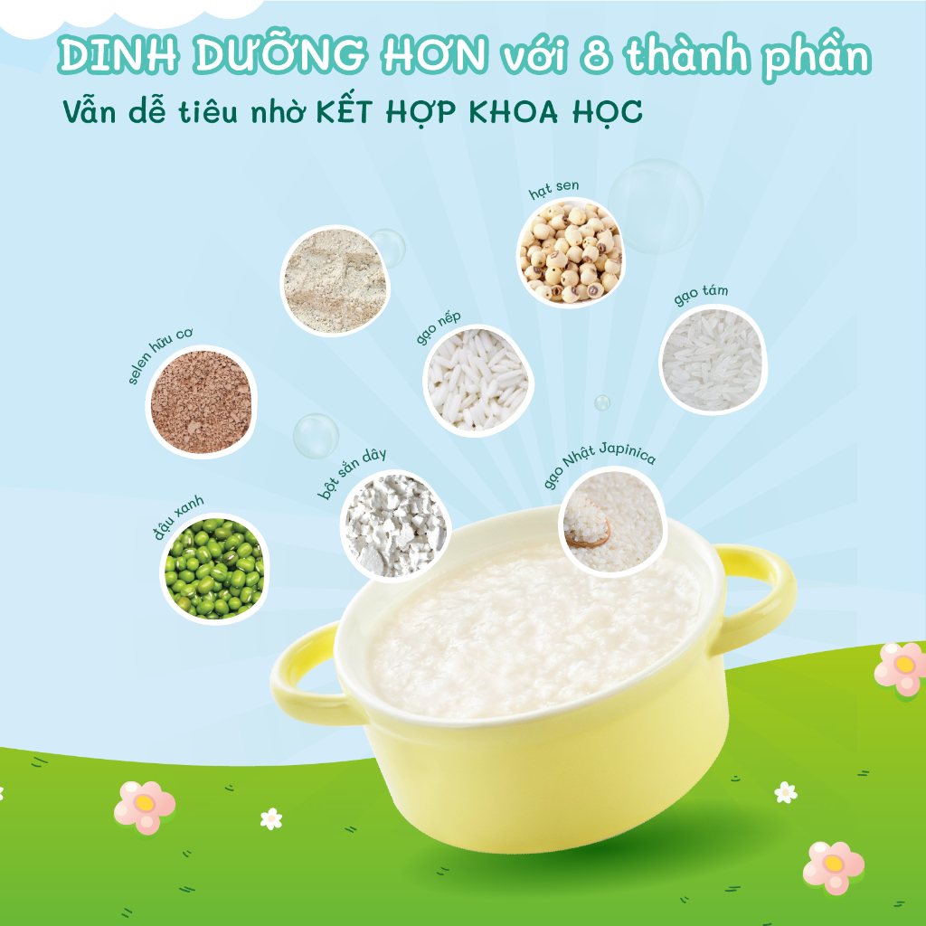 Cháo nấu ăn Dặm Bột ăn Dặm Mabu (400g 900g) (Mẫu mới HSD 2027)