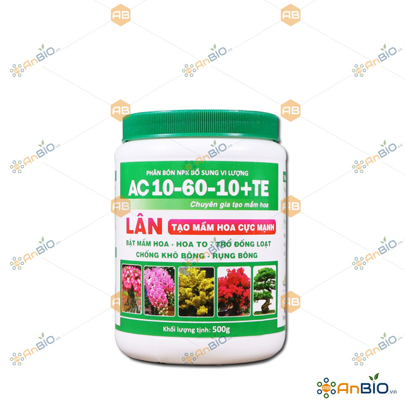 SIÊU LÂN AC 10-60-10 +TE TẠO MẦM HOA CỰC MẠNH Hũ 500g - A5.1011
