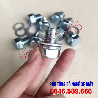 Ốc Rốn Dầu Long Đen 13 Ly Xe Máy Bị Chờn