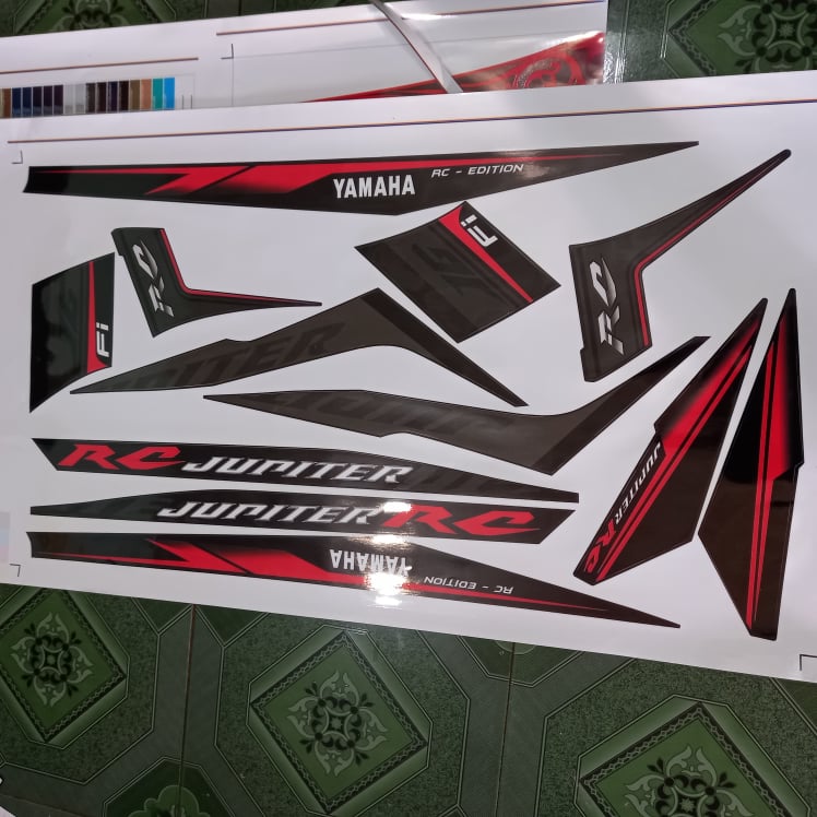 Tem rời jupiter Fi RC xe đen. ko bay màu