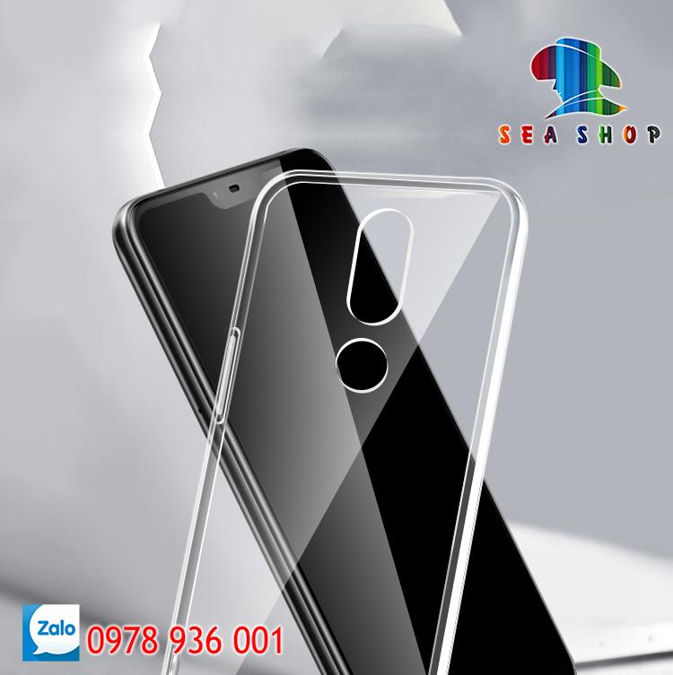Ốp lưng Nokia X6 Nhựa dẻo - trong suốt