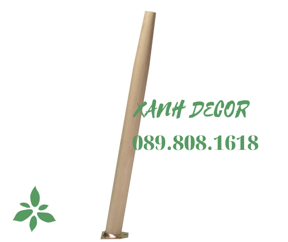 Chân bàn gỗ cao su Xanh Decor pad thường