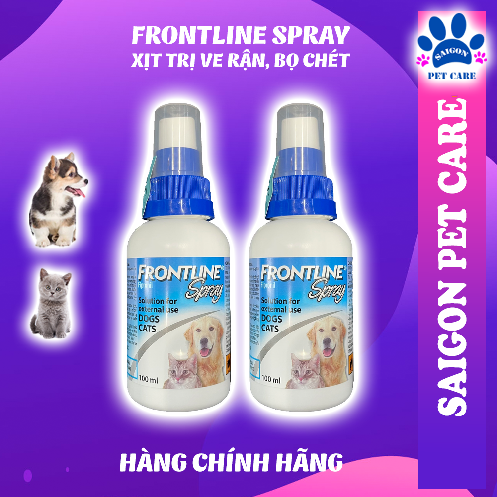 Xịt ve rận, bọ chét Frontline Spray cho chó mèo