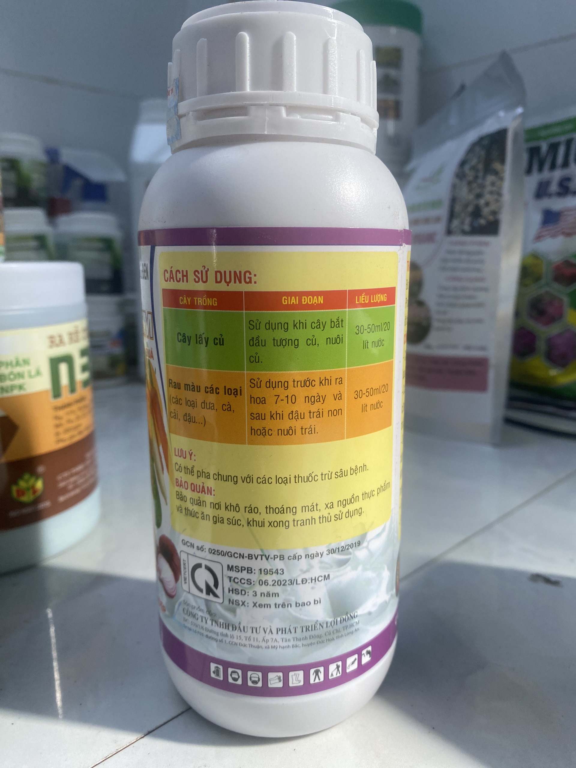 Phân bón lá CANXI BO SỮA 500ml