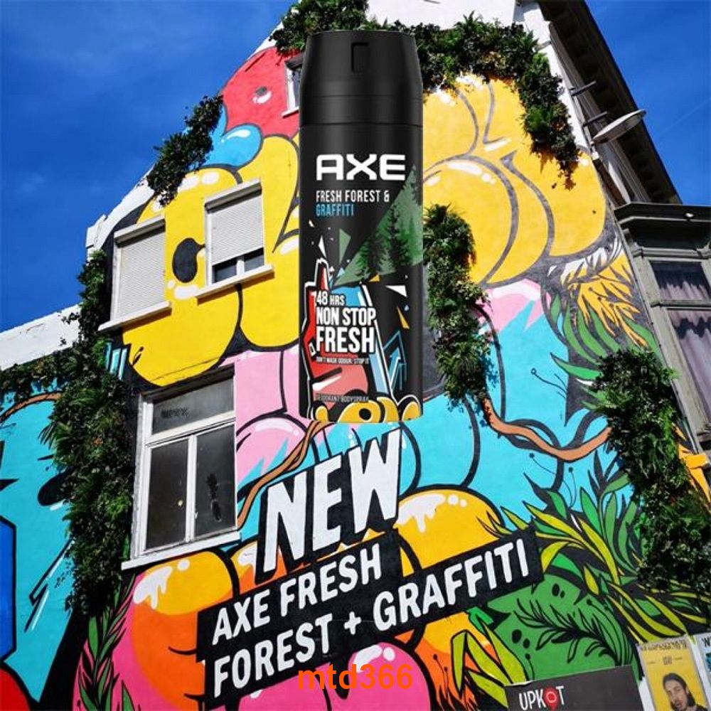 Xịt Khử Mùi Axe 150ml Fresh Forest & Graffiti