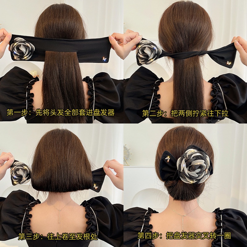 Thanh cuốn tóc Hàn Quốc búi tóc Băn Đô