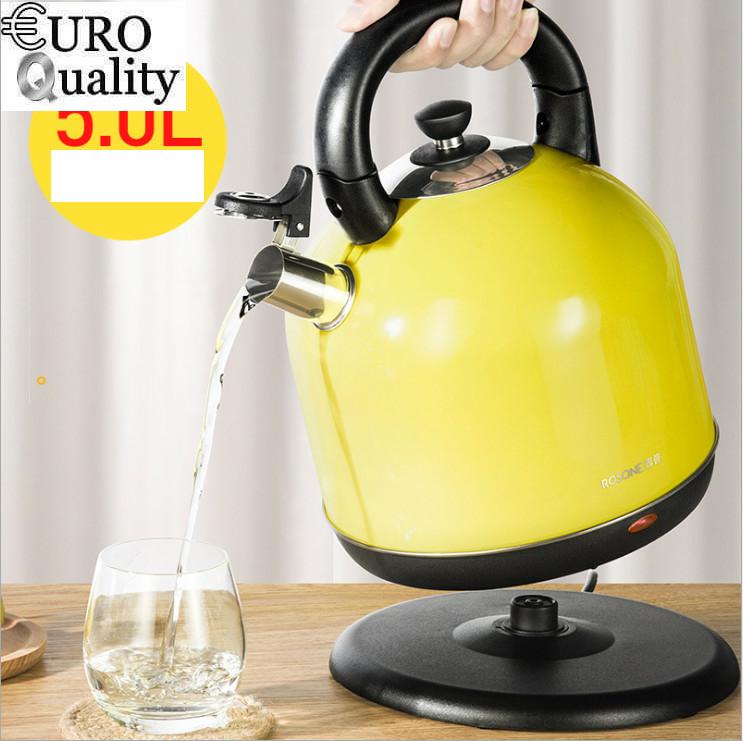 Euro quality - bình đun siêu tốc giữ nhiệt 5l rosone 2000w eurohome