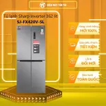 SJ-FX420V-SL - Tủ lạnh Sharp Inverter 362 lít SJ-FX420V-SL   - GIAO TOÀN QUỐC - FREESHIP HCM