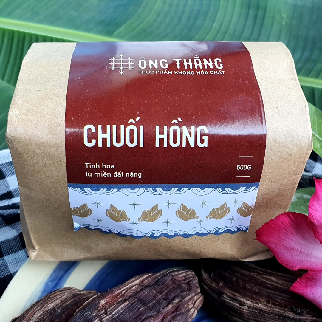 Chuối hồng ÔNG THẮNG - 500g