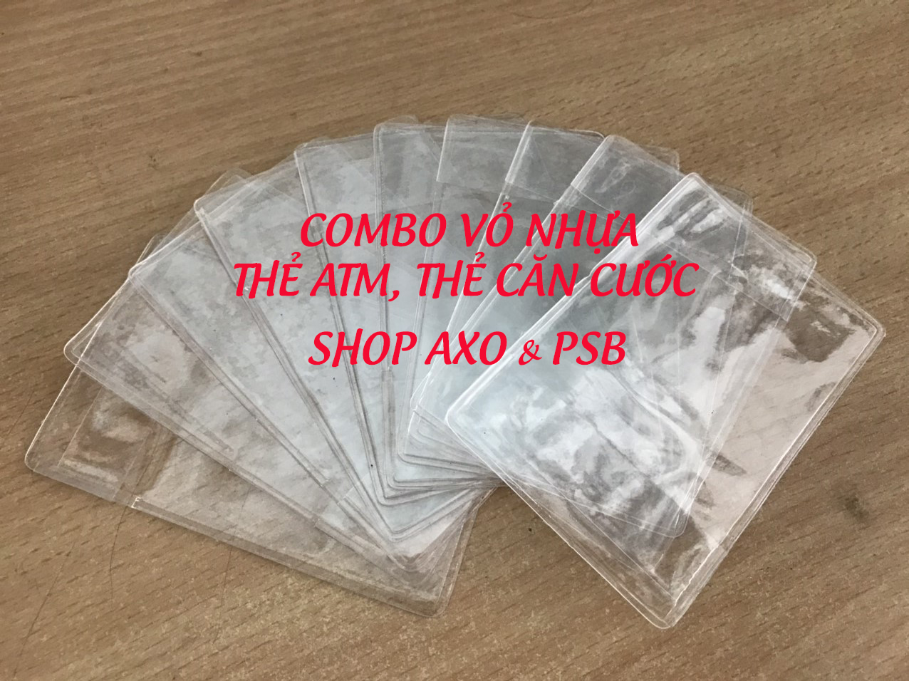 [HCM]SÉT 10 CÁI THẺ NHỰA BỌC THẺ ATM CĂN CƯỚC BẰNG LÁI XE
